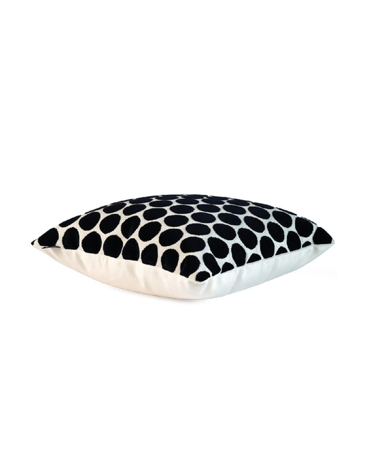 Buttons Black Duo Pillow