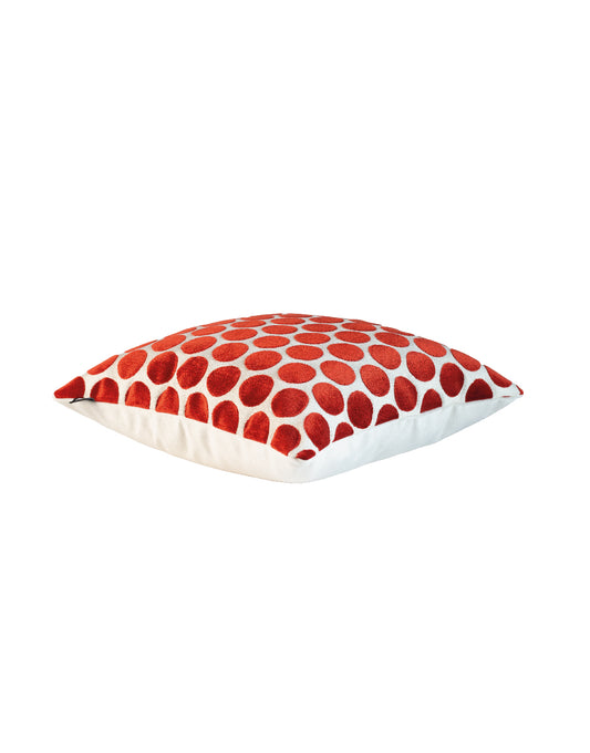 Buttons Red Duo Pillow