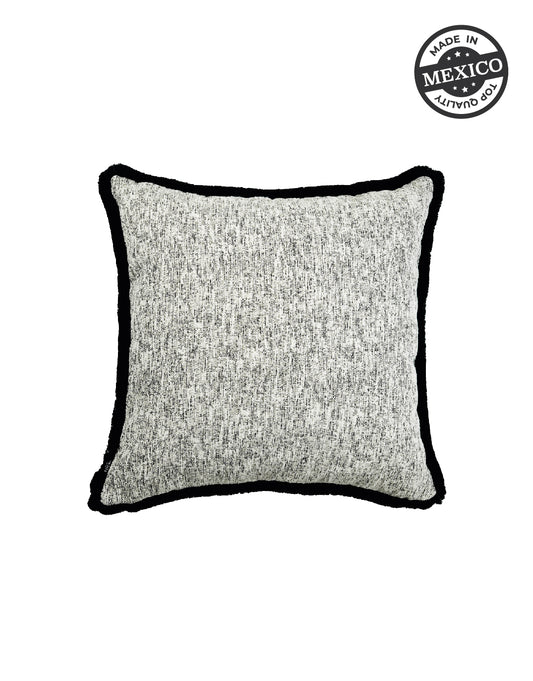 July White W/ Fringe Pillow Uni - SEPTEMBER