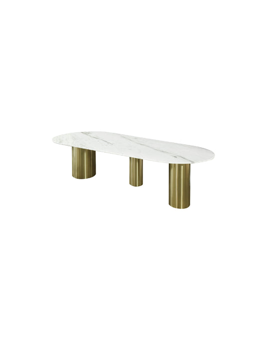 Berlin Volakas Marble Dining Table