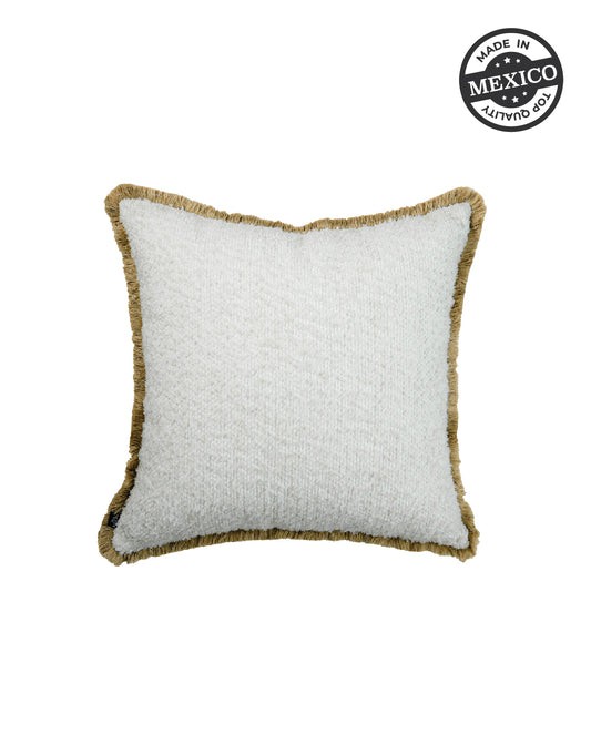 Hippie White W/ Fringe Uni Pillow- SEPTEMBER