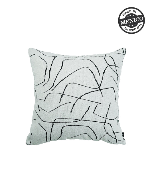 Hani White Lined Duo Pillow- SEPTEMBER