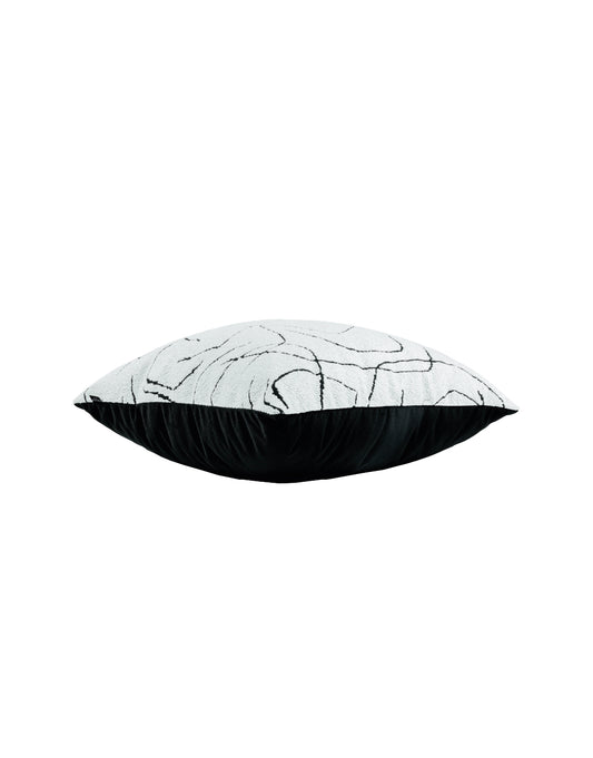 Hani White Lined Duo Pillow- SEPTEMBER