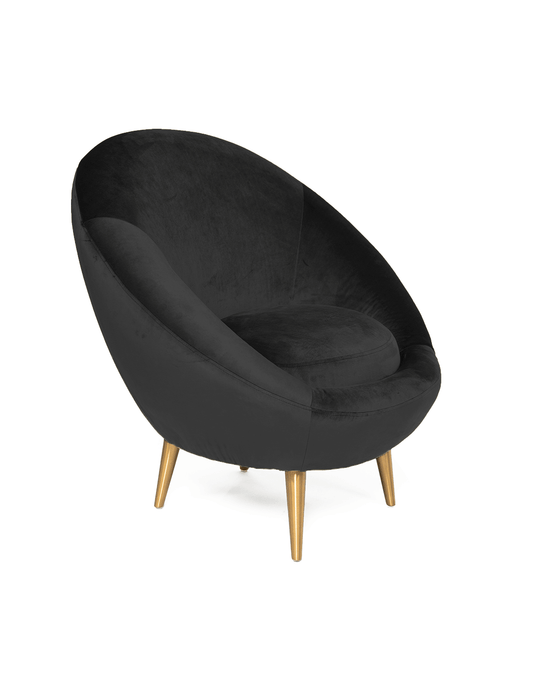EVA BLACK ACCENT CHAIR A