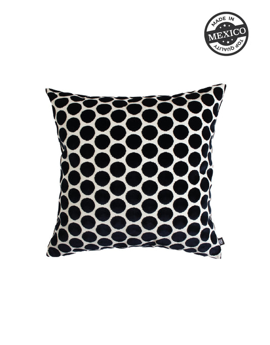 Buttons Black Duo Pillow