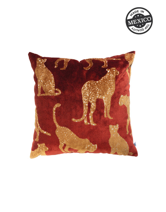 Cheetah Cinnabar Duo 24" Pillow