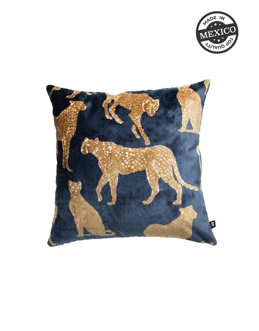 Cheetah Teal Duo 24" Pillow