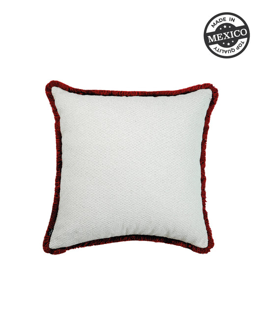 Helton White W/ Fringe Uni Pillow- SEPTEMBER