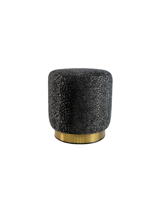 Home July Grey Skin Ottoman A