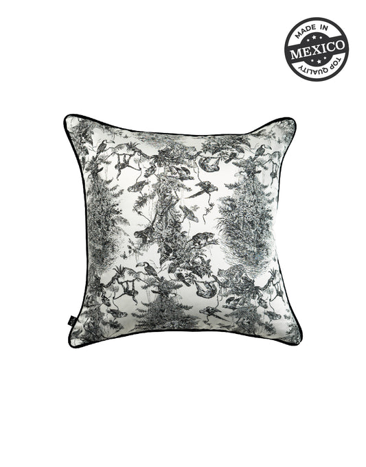 July Black Jungle Uni 24" Pillow- SEPTEMBER