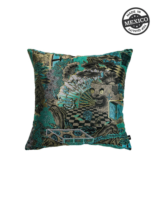 July Luxury Blue Duo 24" Pillow- SEPTEMBER