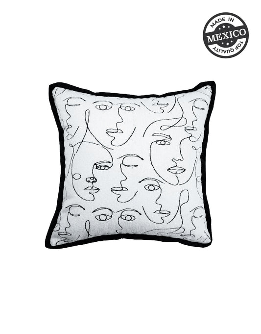 Nibo Time Face Duo 24" Pillow- SEPTEMBER