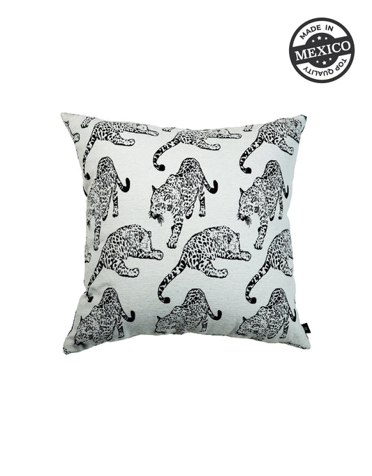 Nibo White Cheetah 24" Pillow- SEPTEMBER