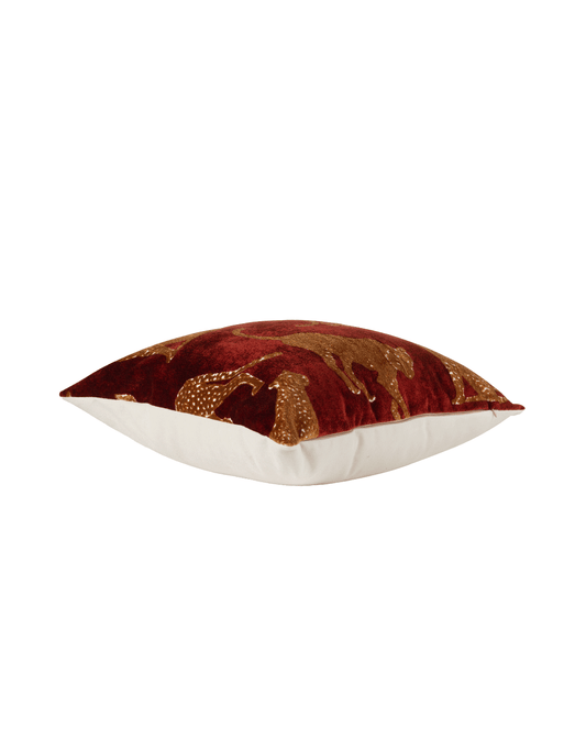 CHEETAH CINNABAR DUO 24" PILLOW